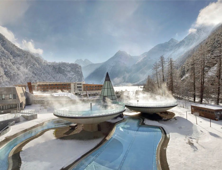 Aqua Dome thermal spa in the Austrian Alps